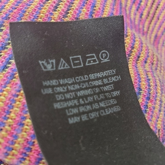 Anthropologie HWR Blue Cropped Sweater Embroidered - Picture 12 of 12